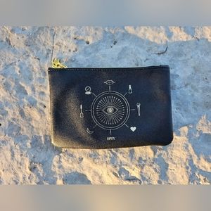 Ipsy black celestial, gothic, Crescent moon, stars, you're magic makeup pouch